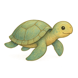 Sea turtle card